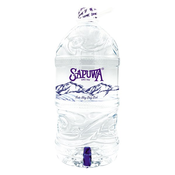 Nước Uống Tinh Khiết Sapuwa Chai 7L Có Vòi