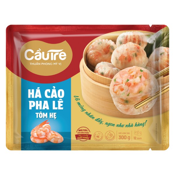 Há Cảo Pha Lê Tôm Hẹ Cầu Tre Gói 300G
