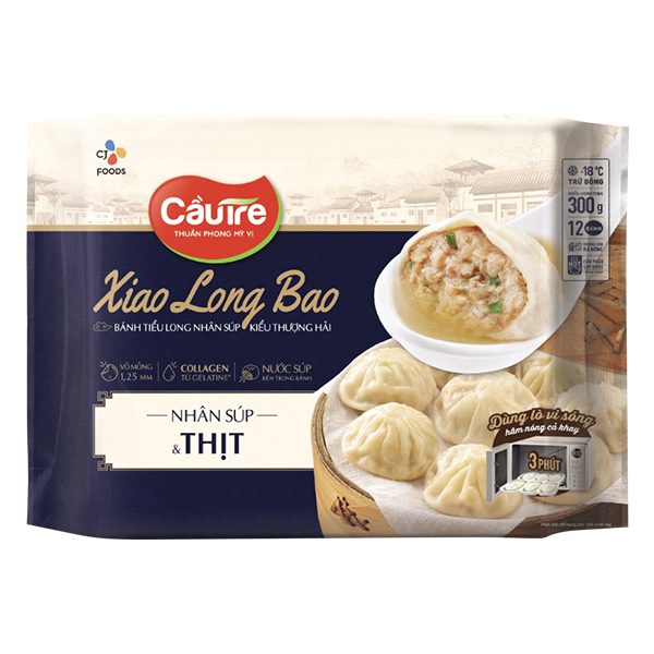 Bánh Tiểu Long Bao Thượng Hải Nhân Súp Thịt Gói 300G