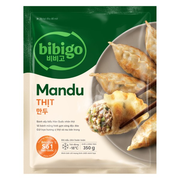 Bánh Xếp Mandu Bibigo Nhân Thịt 350G