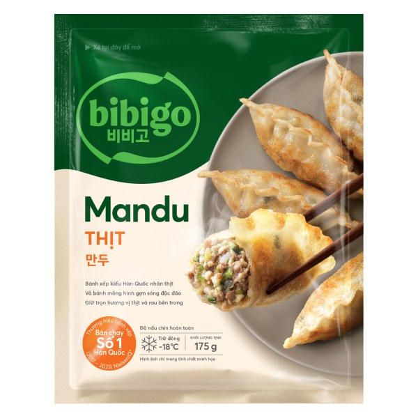Bánh Xếp Mandu Bibigo Nhân Thịt 175G