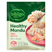 (Siêu Sale 15.6) Bánh Xếp Mandu Bibigo Healthy Tôm Gói 300G