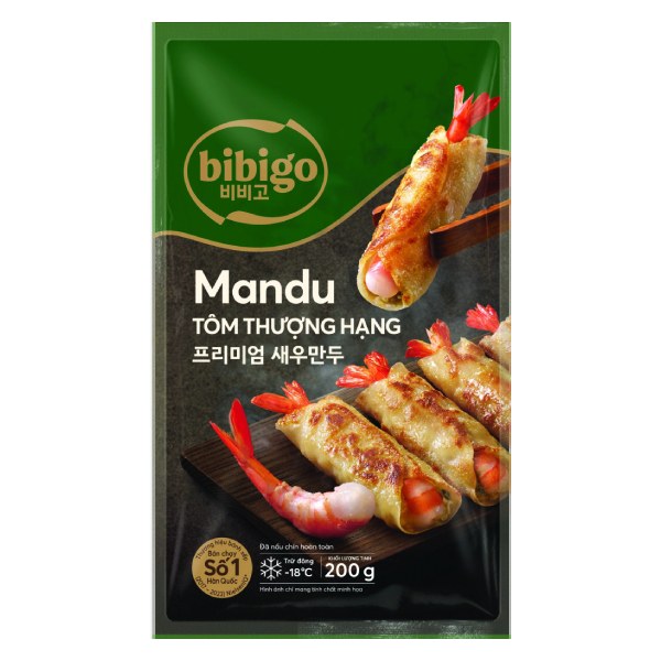 Bánh Xếp Mandu Bibigo Tôm Thượng Hạng Gói 200G