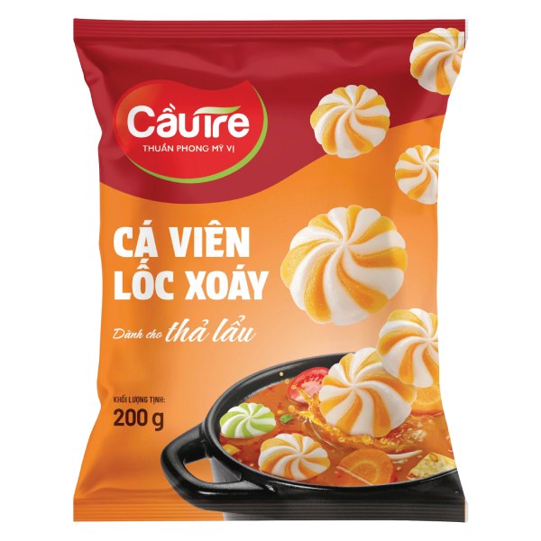 Cá Viên Lốc Xoáy Cầu Tre Gói 240G