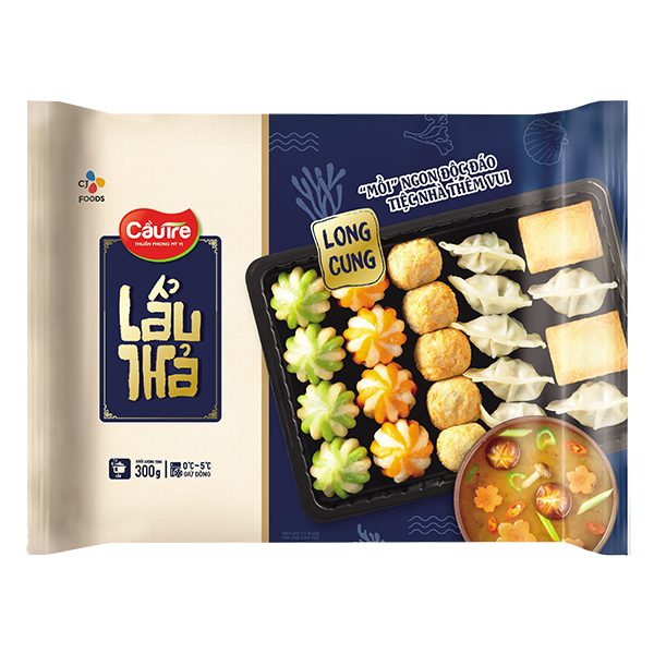 Viên Lẩu Thả Long Cung Cầu Tre 300G 