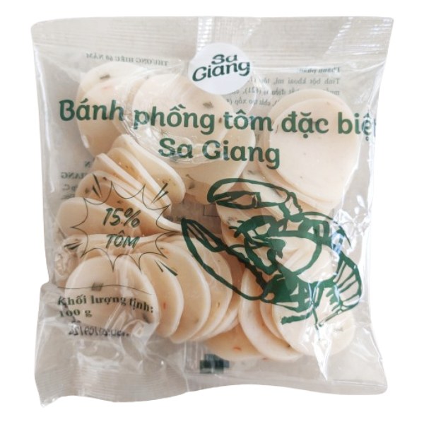 Bánh Phồng Tôm Đặc Biệt Sa Giang 100G
