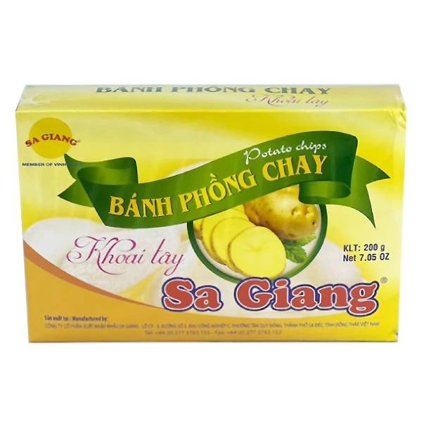 Bánh Phồng Khoai Tây Sa Giang Hộp 200G