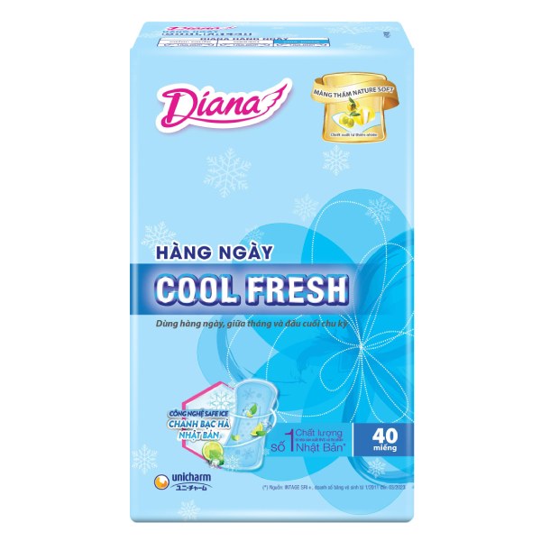 Băng Vệ Sinh Hằng Ngày Diana Sensi Cool Fresh 40 Miếng
