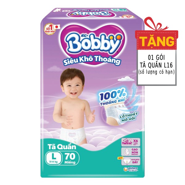 Tã Quần Bobby Super Jumbo L70