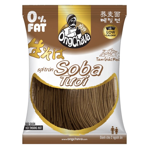 Mì Soba Tươi Ông Chà Và Sợi Tròn 150G