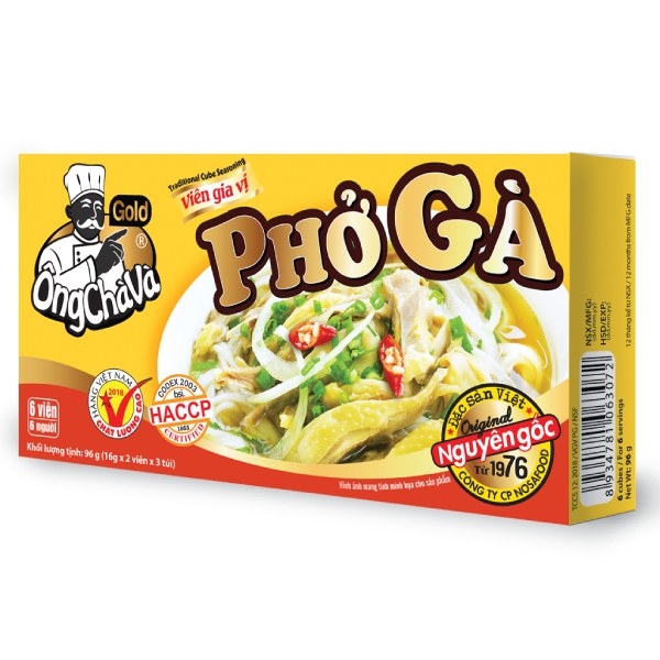 (Only Emartmall) Viên Gia Vị Gold Ông Chà Và Phở Gà 126G