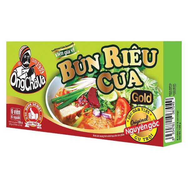 (Only Emartmall) Viên Gia Vị Gold Ông Chà Và Bún Riêu 126G