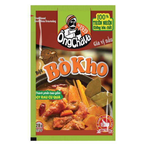 Bột Bò Kho Ông Chà Và Gói 28G