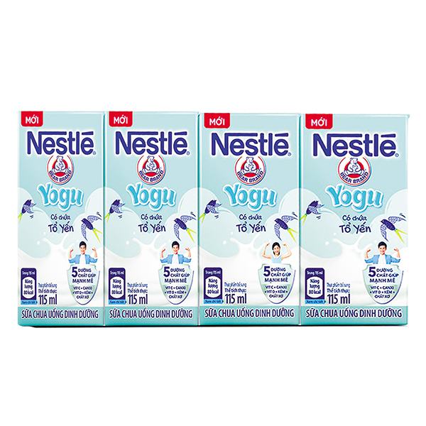 Lốc 4 Sữa Chua Uống Nestle Yogu 115Ml