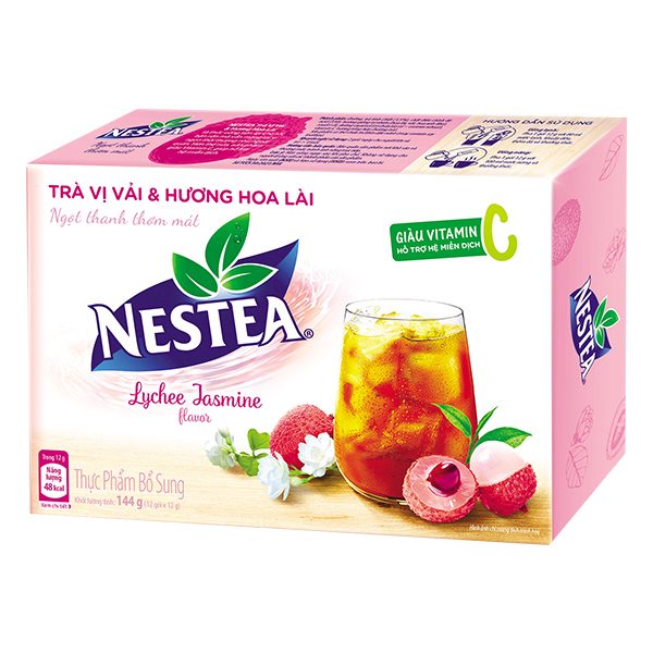 Trà Nestea Vị Vải Và Hoa Lài Hộp 12 Gói*12G