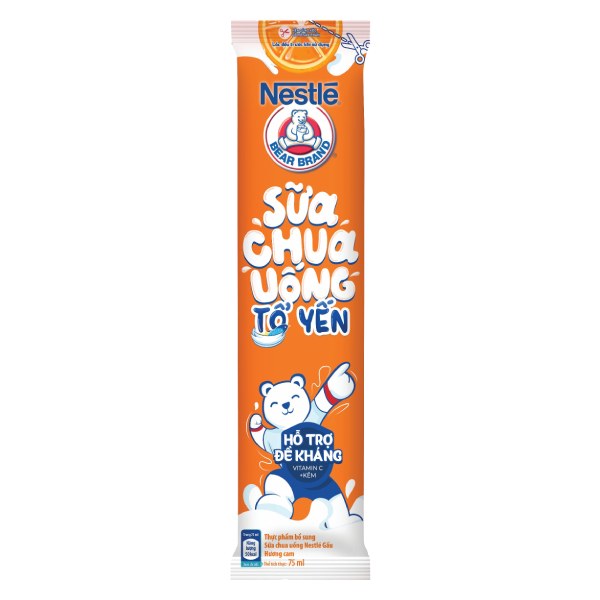 Sữa Chua Uống Tổ Yến Nestle Yogu Vị Cam Que 75Ml