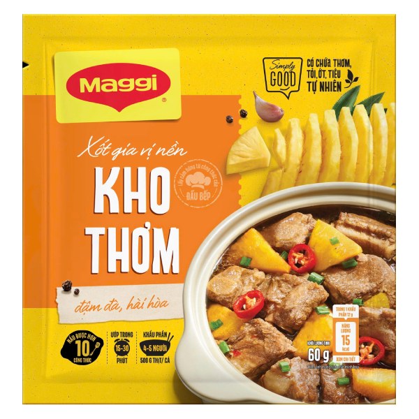 Gia Vị Hoàn Chỉnh Maggi Xốt Kho Thơm Gói 60G