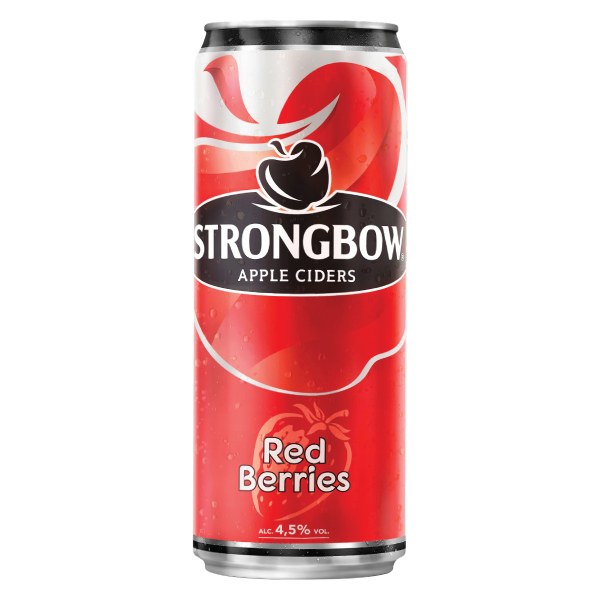 Nước Táo Lên Men Strongbow Red Berries Lon 320Ml