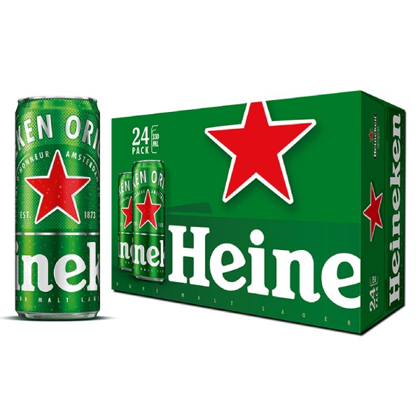 Bia Heineken Sleek Thùng 24 Lon 330Ml