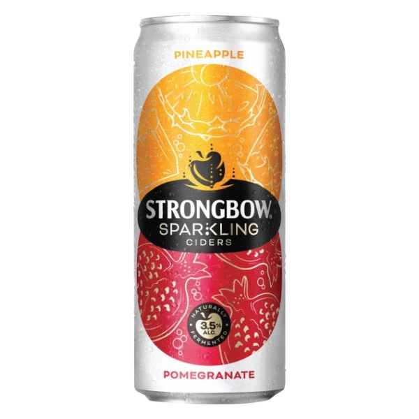 Nước Táo Lên Men Strongbow Vị Thơm Lựu Lon 320Ml