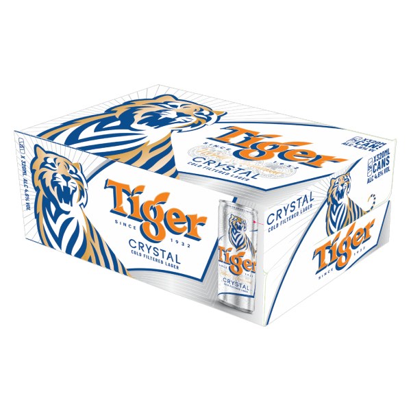 (Only Emartmall) Bia Tiger Crystal Thùng 24 Lon 330Ml