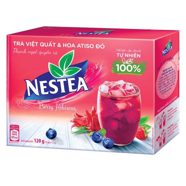 Trà Nestea Việt Quất & Hoa Atiso Đỏ 10 Gói*12G