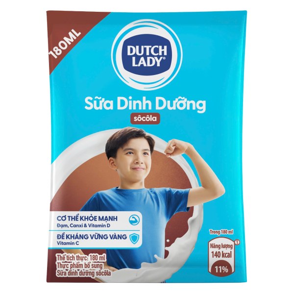 Sữa Tiệt Trùng Dutch Lady Socola Bịch 180Ml