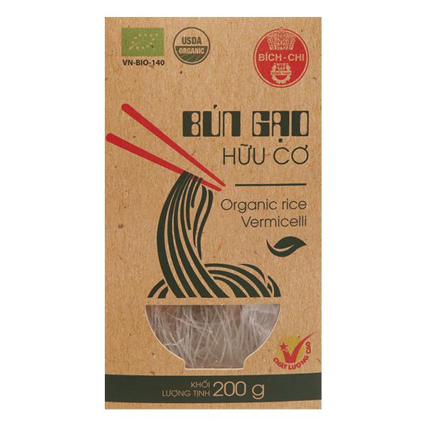 Bún Gạo Khô Hữu Cơ Bích Chi Hộp 200G