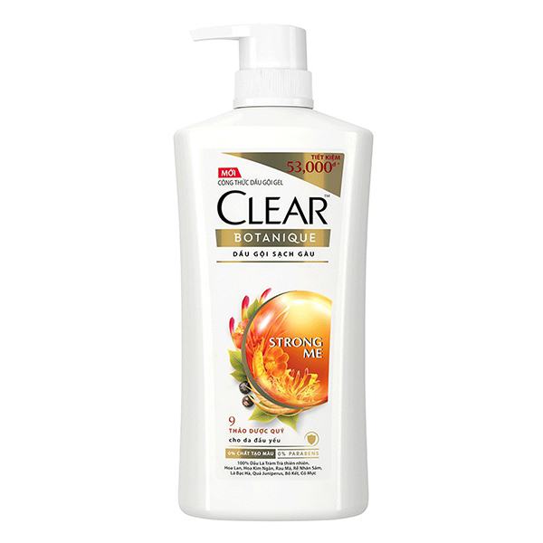 Dầu Gội Clear Botanique Thảo Dược Chai 630G