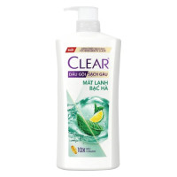 Dầu Gội Clear Mát Lạnh Bạc Hà 880G