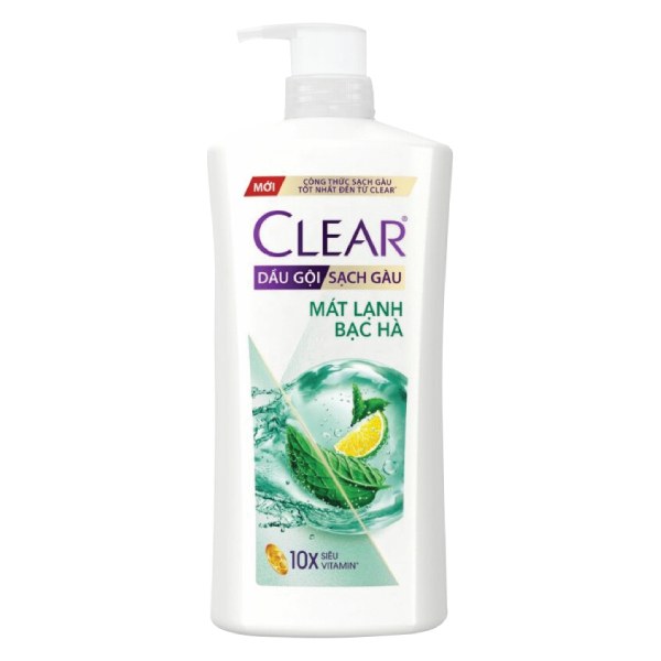 Dầu Gội Clear Mát Lạnh Bạc Hà 880G