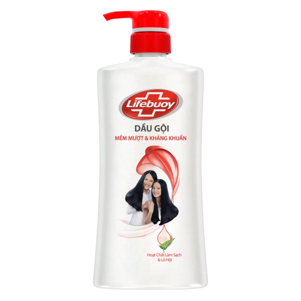 Dầu Gội Lifebuoy Mềm Mượt Kháng Khuẩn Chai 640G