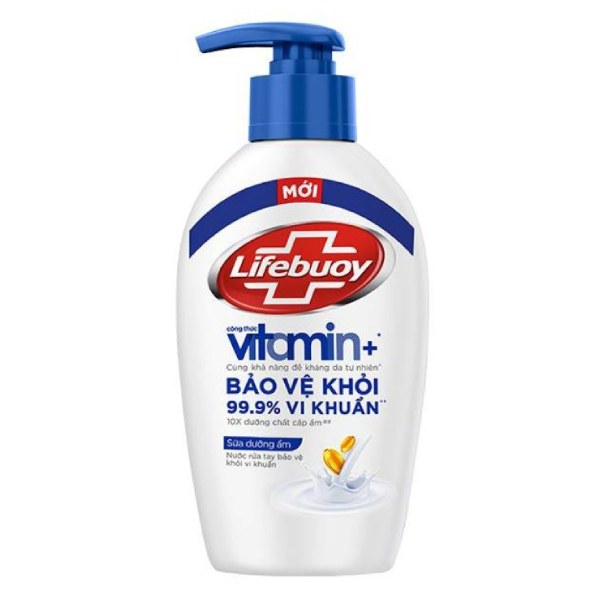 Nước Rửa Tay Lifebuoy Sữa Dưỡng Ẩm Chai 180G