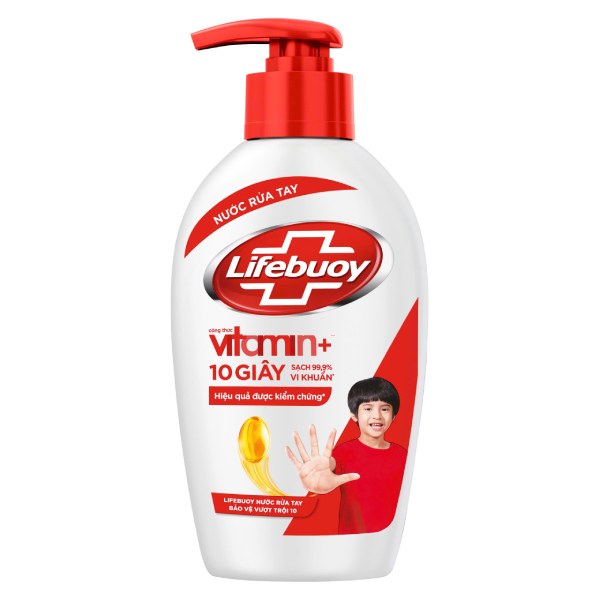 Nước Rửa Tay Lifebuoy Bảo Vệ Vượt Trội Chai 180G