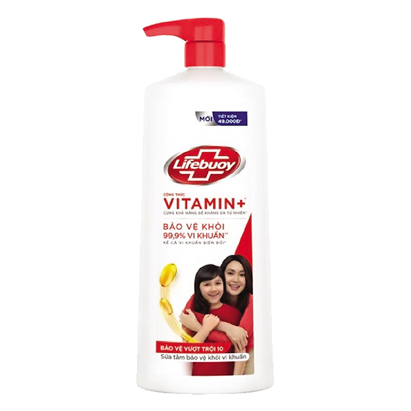 Sữa Tắm Lifebuoy Bảo Vệ Vượt Trội 1Kg
