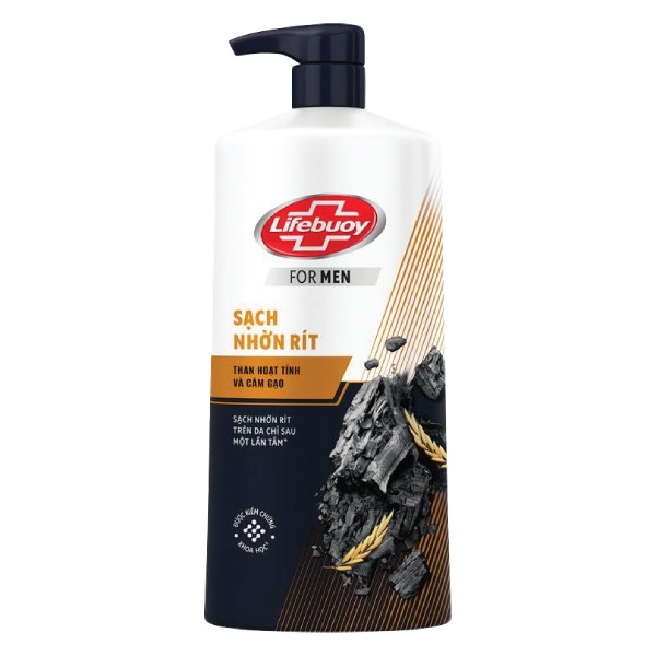 Sữa Tắm Lifebuoy Than Hoạt Tính & Cám Gạo 800G