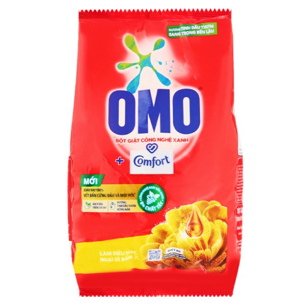Bột Giặt Omo Comfort Tinh Dầu Thơm Sang Trọng Bền Lâu Túi 700G