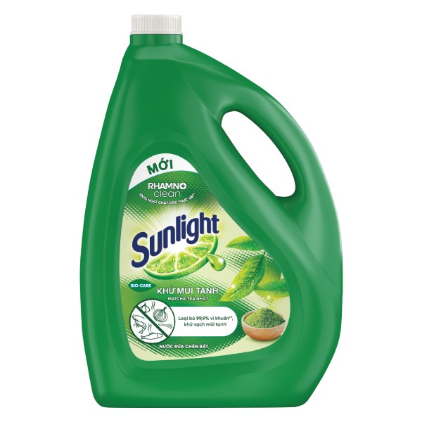 Nước Rửa Chén Sunlight Trà Xanh Bình 3.5Kg