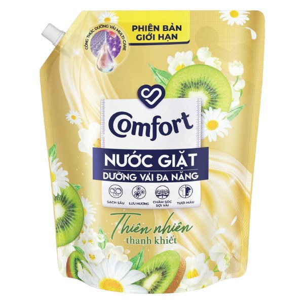 Nước Giặt Comfort Dưỡng Vải Đa Năng Thiên Nhiên Thanh Khiết Túi 3Kg
