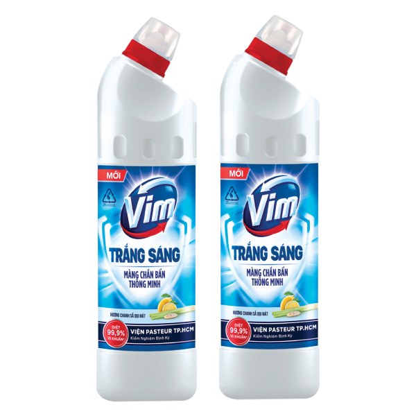 Lô 2 Tẩy Toilet Vim Chanh Sả 870Ml