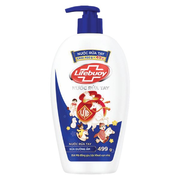 Nước Rửa Tay Lifebuoy Vitamin Dưỡng Ẩm 499G