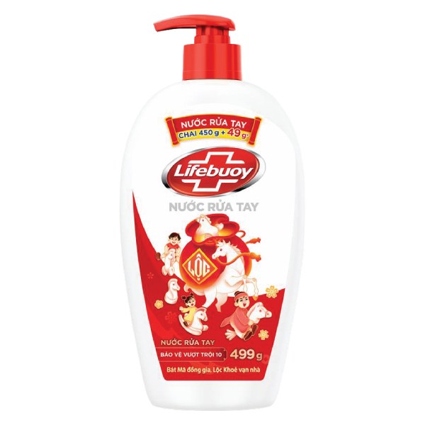 Nước Rửa Tay Lifebuoy Bảo Vệ Vượt Trội 499G