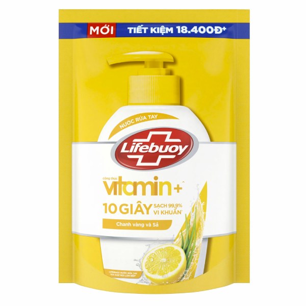 Nước Rửa Tay Lifebuoy Chanh Khử Mùi Túi 400G
