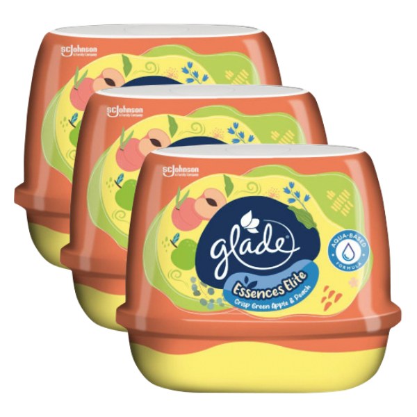 Lô 2+1 Sáp Glade Táo Xanh Và Đào 180G