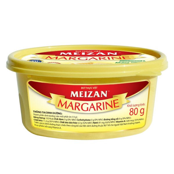 (Only Emartmall) Bơ Thực Vật Meizan Hũ 80G