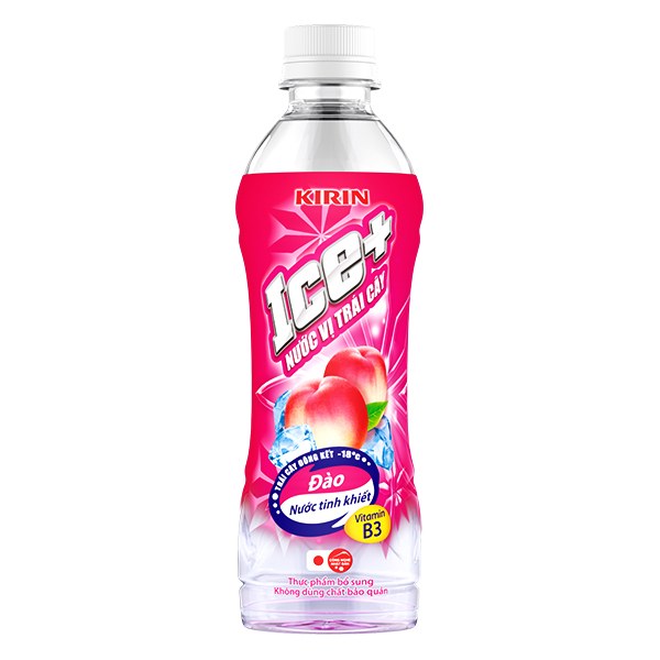 Nước Trái Cây Kirin Ice+ Đào 490Ml