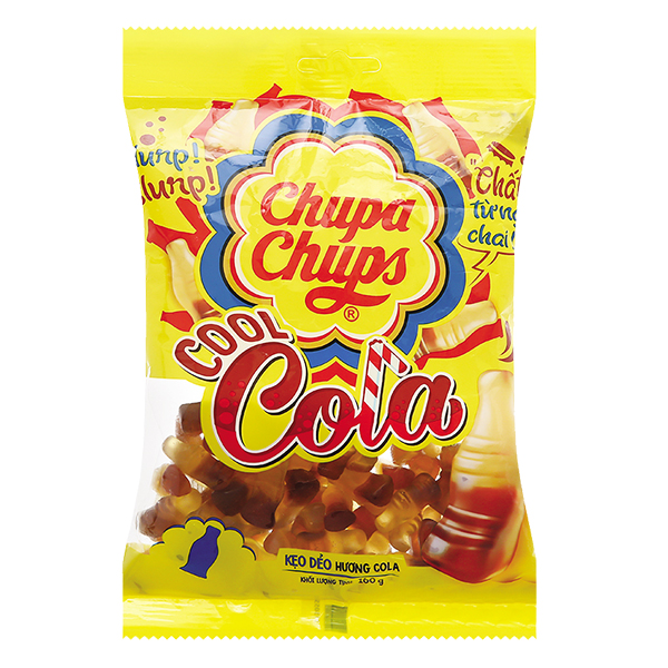 Kẹo Dẻo Chupa Chups Hương Cola Gói 160G