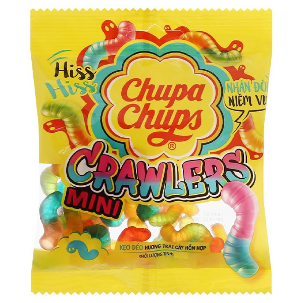 Kẹo Dẻo Chupa Chups Mini Crawler 90G