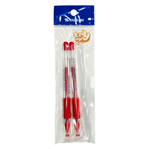 (Only Emartmall) Vỉ 2 Bút Gel GEL-08 Màu Đỏ