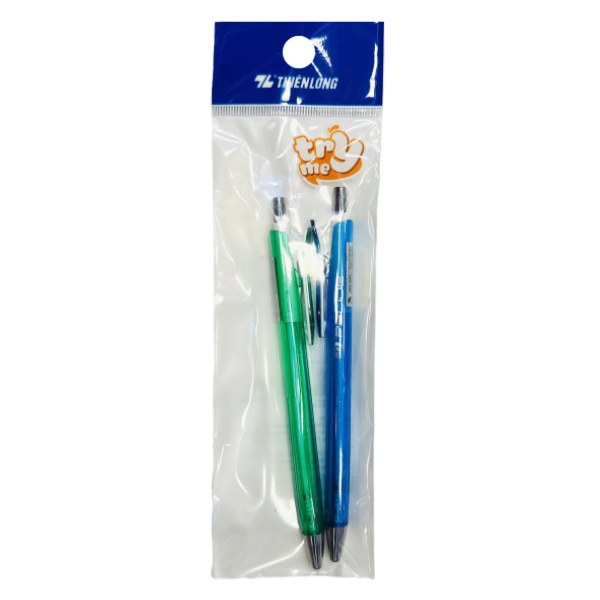 (Only Emartmall) Vỉ 2 Bút Gel Thiên Long B011 Màu Xanh